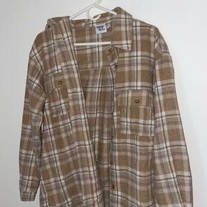 Princess Polly Thick Flannel Brown